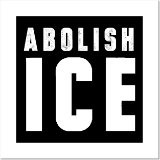 Abolish ICE Distressed Tshirt Posters and Art